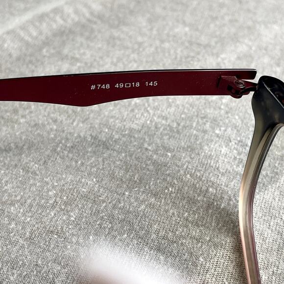 Bellagio Ombre Brown Red Glasses Frames Eyeglasses 748 49 18 145 - Picture 6 of 7